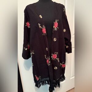 Umgee Floral Black Kimono